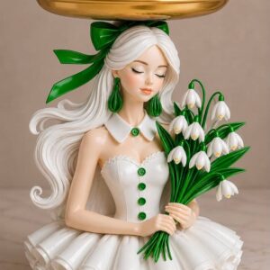 tepsili kız silikon kalıp 20 cm