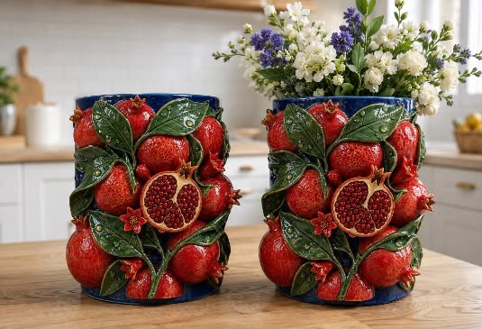 nar vazo silikon kalıp 18 cm