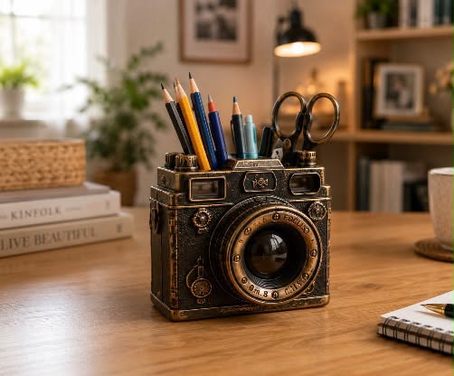 fotograf makinası kalemlik silikon kalıp 12 cm