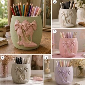 kalemlik saksı 12 cm silikon kalıp
