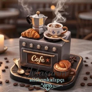 mini cafe tütsülük silikon kalıp