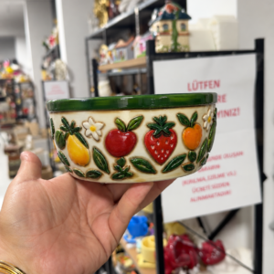 meyve desenli saksı kase silikon kalıp 5x16 cm