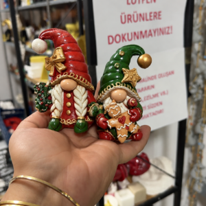 yılbaşı cücesi 11 cm 2 li silikon kalıp