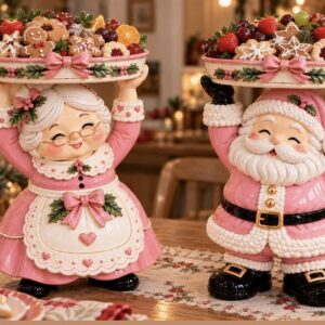 tepsili noel baba noel anne 2 li silikon kalıp 18 cm