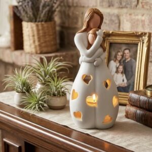 Anne kız mumluk  18 cm silikon kalıp