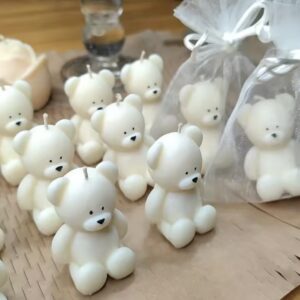 ayıcık mum 4 cm silikon kalıp