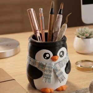 penguen kalemlik silikon kalıp 12 cm